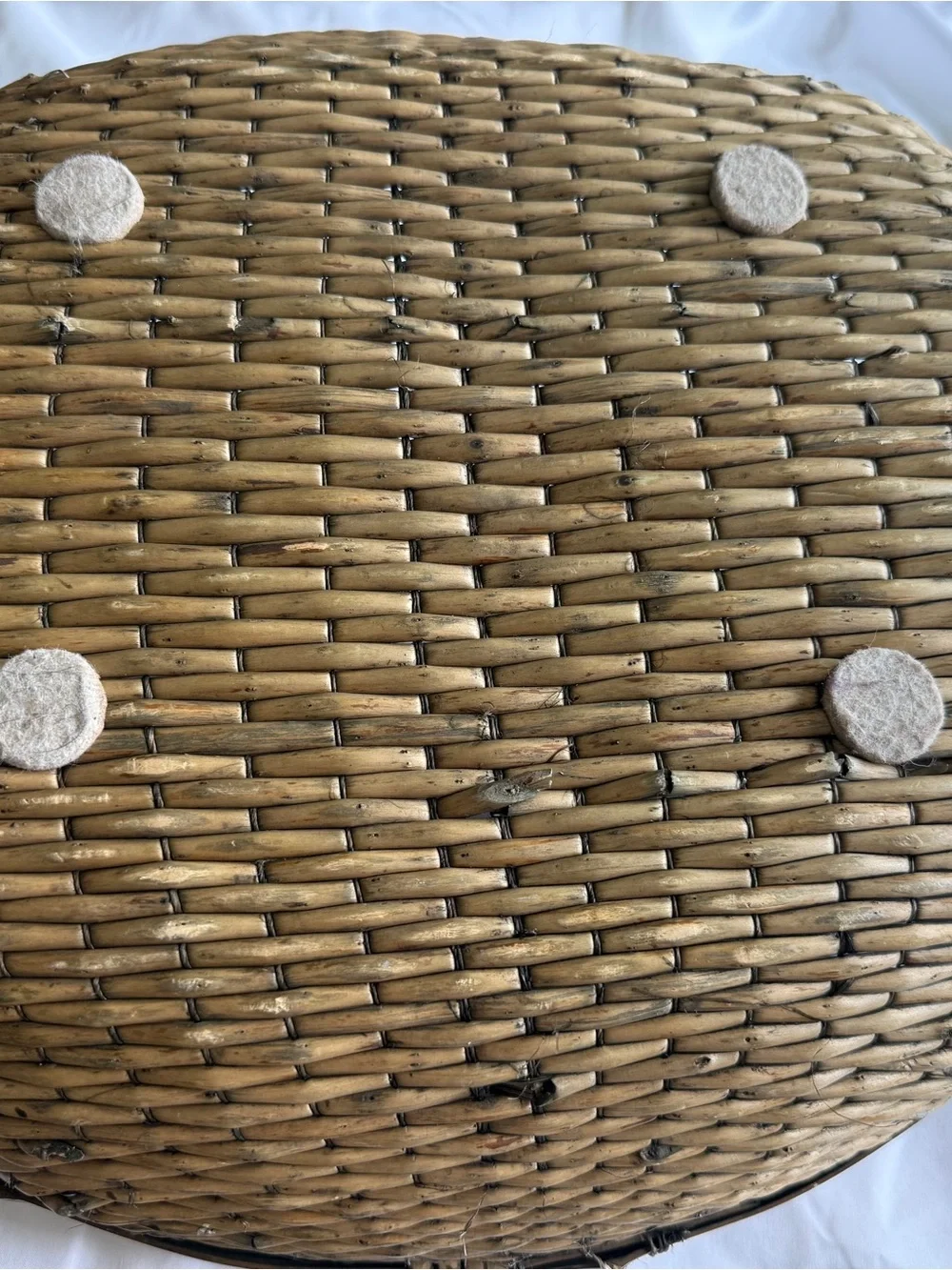 Vintage Asian Hand Woven Basket
